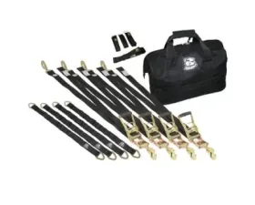 Bulldog Winch 13pc Ratcheting Tie-Down Strap Set