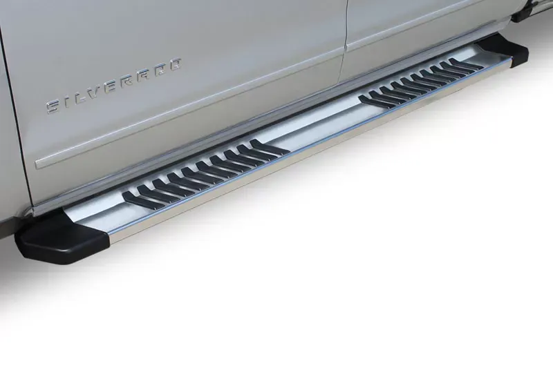 Raptor Series 6" OEM Style Brushed Slide Track Running Boards Ford F-150 | F-250 | F-350 Super Duty SuperCab 2015-2023 - 1703-0355