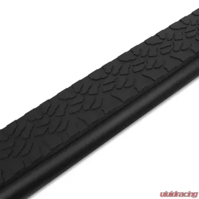 Raptor Series 5" Tread Step Slide Track Running Boards Black Textured Aluminum Nissan Titan XD Crew Cab 2004-2023 - 1907-0478BT