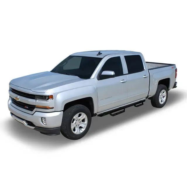 Magnum 14-18 Chevy Silverado/GMC Sierra 1500 Crew Cab; 15-19 Chevy Silverado/GMC Sierra 2500/3500 Crew Cab Black Cab Length Gen 2 RT Steps - GTS16CH