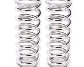 Aldan American Coil-Over-Spring, 100 lbs./in. Rate, 9 in. Length, 2.5 in. I.D. Chrome, Pair