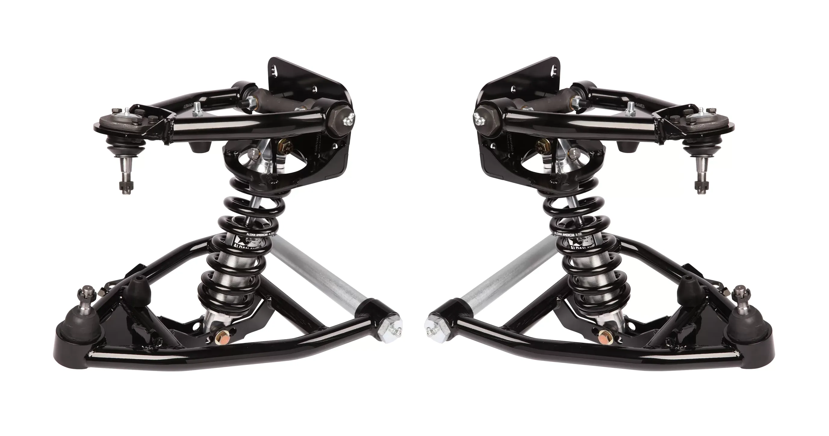 Aldan American Coil-Over Conversion Kit, 71-72 C10, Front, Single Adj., BB, Incl. Control Arms - 300144