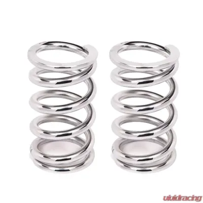 Aldan American Coil-Over-Spring, 350 lbs./in. Rate, 6 in. Length, 2.5 in. I.D. Chrome, Pair - 6-350CH2