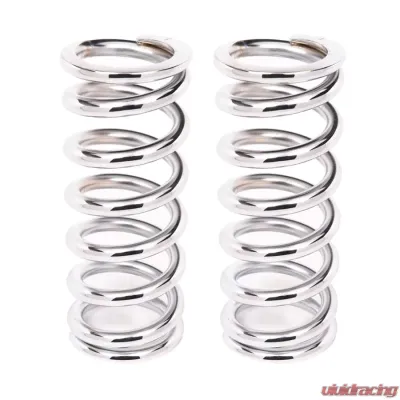 Aldan American Coil-Over-Spring, 300 lbs./in. Rate, 9 in. Length, 2.5 in. I.D. Chrome, Pair - 9-300CH2