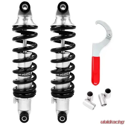 Aldan American Coil-Over Kit, Phantom, Single Adj. 17.00 in. Extended, Spring, 300 lbs./in. BK - A858300B