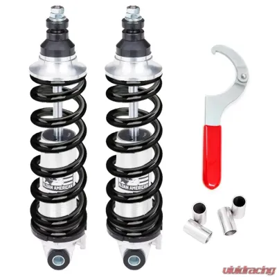 Aldan American Coil-Over Kit, SS Series, Single Adj. 14.50 in. Extended, Spring 600 lbs./in. BK - A890600B
