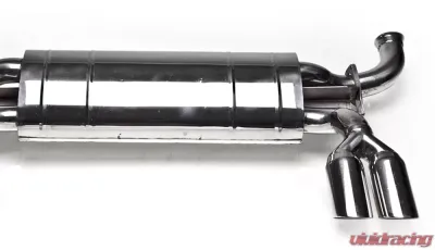 Tubi Style Stainless Steel Race Muffler w/Exhaust Tips Ferrari Mondial Quattrovalvole Coupe | Cabriolet 82-85 - 01208612000