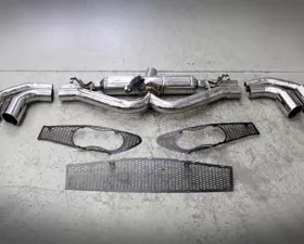Tubi Style Quad Tip Exhaust System w/EXCU & Grids Alfa Romeo 4C Coupe | 4C Spider 2013-2020