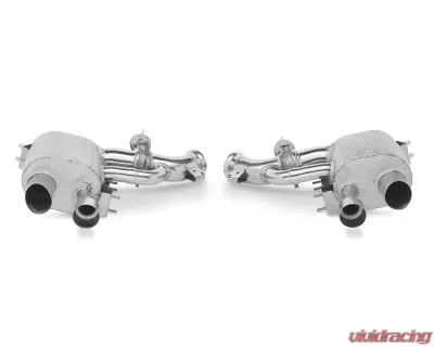 Tubi Style Stainless Steel Mufflers w/Valves Ferrari F12 2012-2017 - TSFEF12C12.006.AV