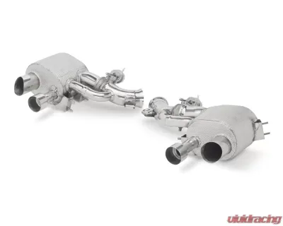 Tubi Style Stainless Steel Mufflers w/Valves Ferrari F12 2012-2017 - TSFEF12C12.006.AV