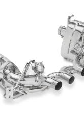 Tubi Style Stainless Steel Muffler w/Valves Loud Version Ferrari 458 Italia | Spider 2010-2015                                     - TSFE458C09.003.AR - Image 4