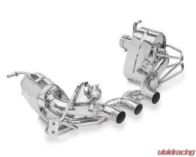 Tubi Style Stainless Steel Muffler w/By-Pass Valves Ferrari 458 Italia | Spider 2010-2015 - TSFE458C09.003.A