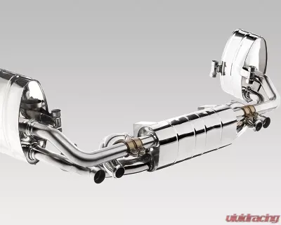 Tubi Style Stainless Steel Side and Center Mufflers w/o Valve Porsche 991.1 Carrera 2012-2016 - TSPO991C12.803.A