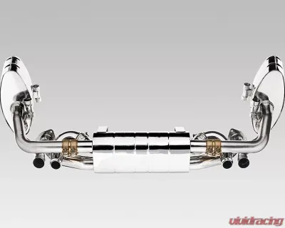 Tubi Style Stainless Steel Side and Center Mufflers w/o Valve Porsche 991.1 Carrera 2012-2016 - TSPO991C12.803.A