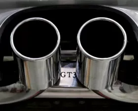 Tubi Style Exhaust Tips - Polished Steel Porsche 997 GT3 | GT3 RS 07-11