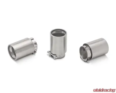 Tubi Style 94 mm End Tip - Brushed BMW  | Alfa Romeo Stelvio Quadrifolgio 2016-2021 - TSSAT094.023.A