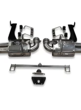 Tubi Style Double Homologated Exhaust w/Valves Ferrari F430 Coupe | Spider 2004-2009                                     - TSFE430C05.003.AS - Image 6