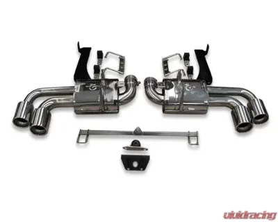 Tubi Style Double Homologated Exhaust w/Valves Ferrari F430 Coupe | Spider 2004-2009 - TSFE430C05.003.AS