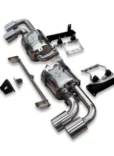Tubi Style Double Homologated Exhaust w/Valves Ferrari F430 Coupe | Spider 2004-2009                                     - TSFE430C05.003.AS - Image 4