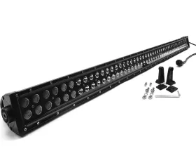 LED Light Bar 50 Inch Double Row Black Out Southern Truck