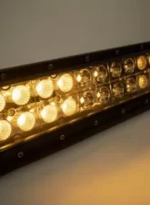 Southern Truck 12.0 Inch Amber/White LED Light Bar Double Row Straight Combo Flood/Beam 72W DT Harness 79904 4,320 Lumens                                     - 77015 - Image 3