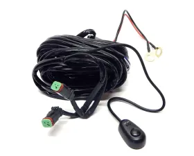 LED Light Bar Wiring Harness/Switch DT Connector Dual Plug Southern Truck