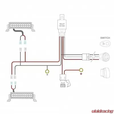 Southern Truck Light Bar Harness Rocker Flip-Switch Dual DT Connector - 79905