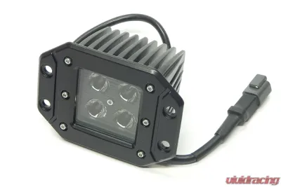 Flush Mount Led Lights 3x3 16w Square Flood Black Out Southern Truck - 79915