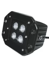 Southern Truck 3.0 Inch Square Flush Mount Cree Flood Beam LED Lights Pair Black Series W/Harness 79903                                     - 79915K - Image 2