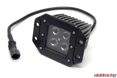Flush Mount Led Lights 3x3 16w Square Flood Black Out Southern Truck - 79915