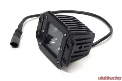 Flush Mount Led Lights 3x3 16w Square Flood Black Out Southern Truck - 79915
