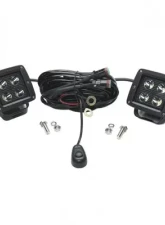Southern Truck 3.0 Inch Square Cube Cree Spot Beam LED Lights Pair Black Series W/Harness 79903                                     - 79916K - Image 4