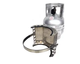 Power Tank 10 Lb. Aluminum Propane Tank Worthington With Stainless Steel Bracket