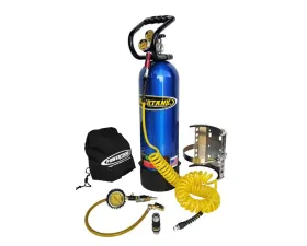 Power Tank CO2 Tank 15 Lb. Package B 250 PSI Candy Blue