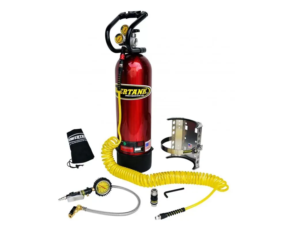 Power Tank CO2 Tank 15 Lb. Package B 250 PSI Candy Red - PT15-5350-CR