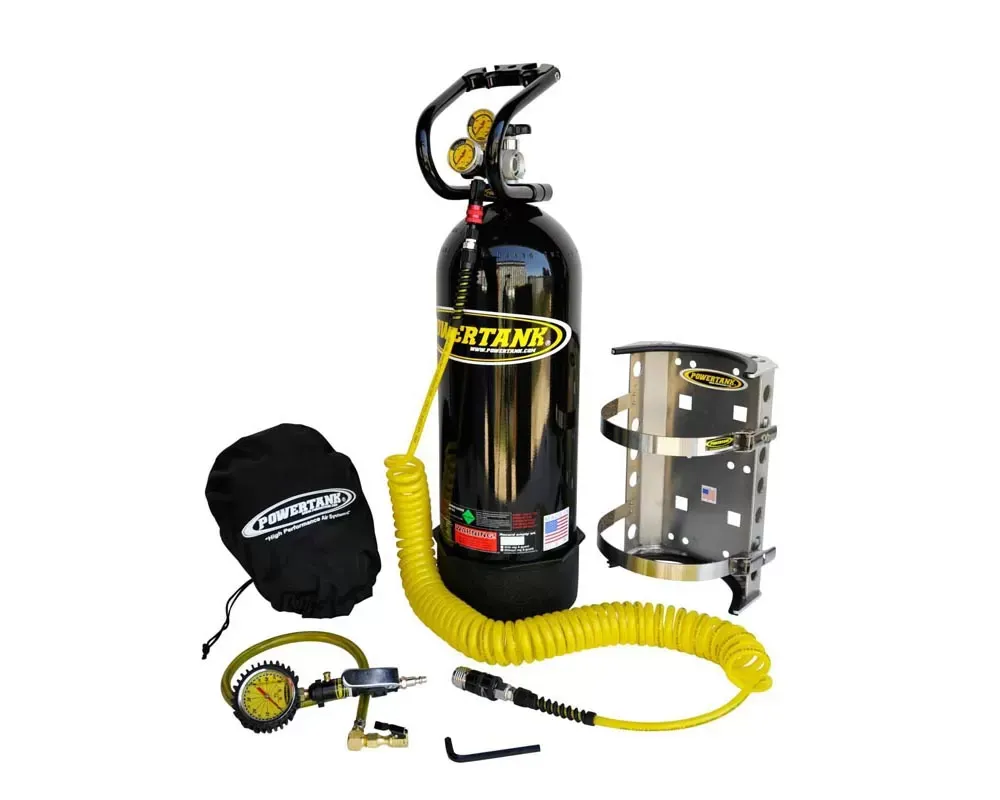 Power Tank CO2 Tank 20 Lb. Package B System 250 PSI Gloss Black - PT20-5450-BK