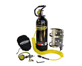 Power Tank CO2 Tank 20 Lb. Package B System 250 PSI Gloss Black