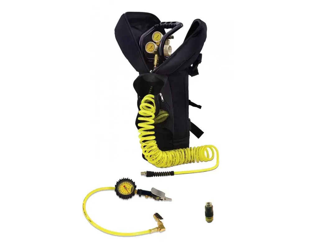 Power Tank CO2 Tank 10 Lb. Track Pack Package B System 250 PSI Matte Black - TP10-5250-MBK