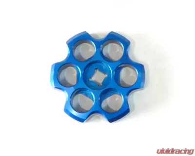 Power Tank Aluminum Tank Knob Six Shooter Tahoe Blue - VLV-5008-BU