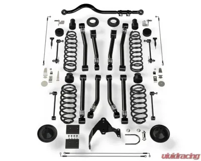 TeraFlex 4" Lift Suspension System w/ 8 Alpine Flexarms and Track Bar No Shocks Jeep Wrangler JKU 2007-2018 - 1156401