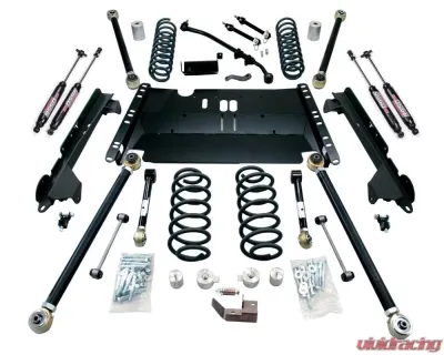 TeraFlex 4" Enduro LCG Long Flexarm Suspension System w/ 9550 Shocks Jeep Wrangler TJ 1997-2006 - 1249472