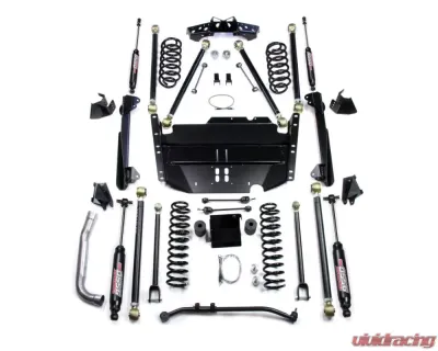TeraFlex 4 Inch Pro LCG Long Flexarm Suspension System w/ 9550 Shocks Jeep Wrangler TJ 1997-2006 - 1249474
