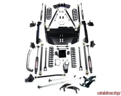 TeraFlex 5" Pro LCG Long Flexarm Suspension System w/ High Steer and 9550 Shocks Jeep Wrangler TJ 1997-2006 - 1249570