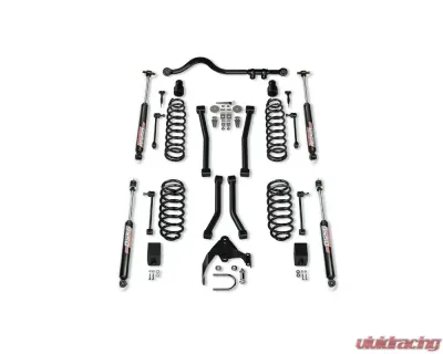 TeraFlex 3" Lift Suspension System w/ 4 Sport Flexarms Track Bar|9550 VSS Shocks Jeep Wrangler JKU 2007-2018 - 1256224