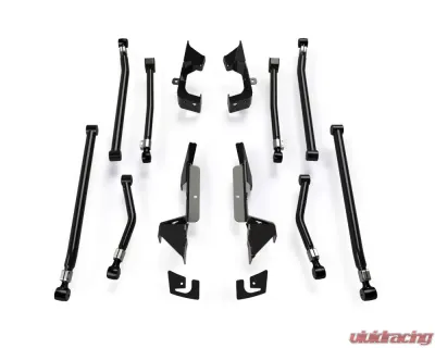 TeraFlex 8-Arm Adjustable Alpine Long Flexarm and Bracket Kit 3-6" Lift Complete Jeep Wrangler JK|JKU 2007-2018 - 1315010