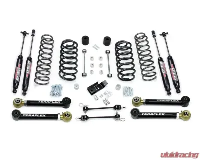 TeraFlex 3 Inch Suspension System w/ 4 Flexarms and 9550 Shocks Jeep Wrangler TJ|LJ 1997-2006 - 1456332