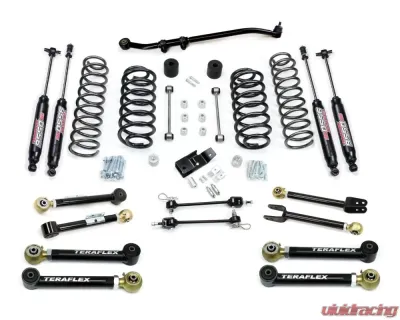 TeraFlex 3 Inch Suspension System w/ 8 Flexarms and 9550 Shocks Jeep Wrangler TJ|LJ 1997-2006 - 1456352