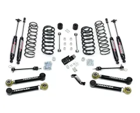 TeraFlex 4 Inch Suspension System w/ 4 Flexarms and 9550 Shocks Jeep Wrangler TJ|LJ 1997-2006