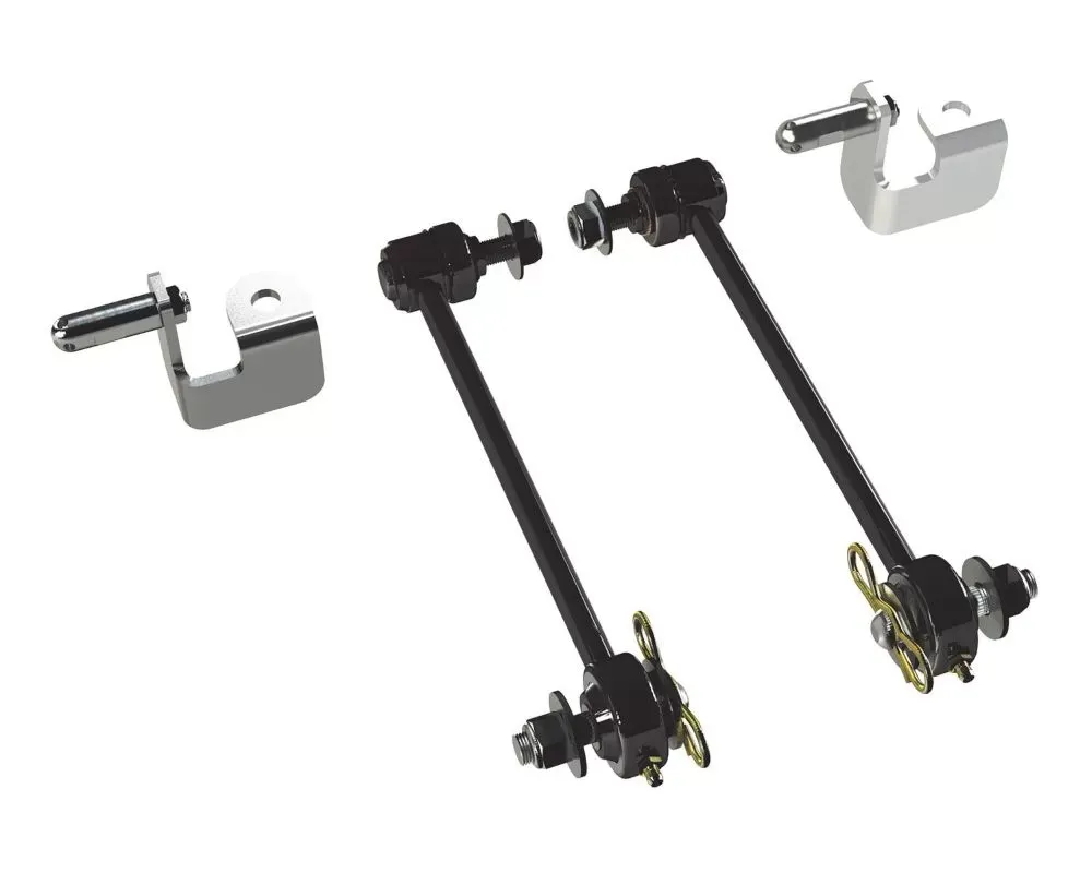 TeraFlex 3-4" Lift Front Sway Bar Quick Disconnect Kit 10" Jeep Wrangler JK|JKU 2007-2018 - 1753000