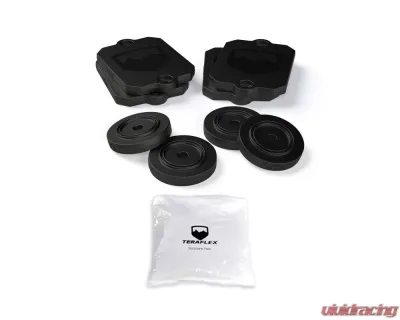 TeraFlex Bump Stop Strike Pad Shim Kit Front and Rear Jeep Wrangler JL|JLU 2018+ - 1959300